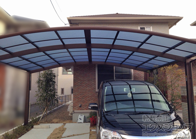 兵庫県三田市ののカーポート レイナツインポートグラン　積雪〜20cm対応 施工例