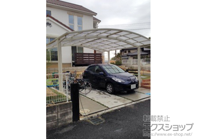 奈良県生駒郡斑鳩町ののカーポート レイナツインポートグラン　積雪〜20cm対応 施工例