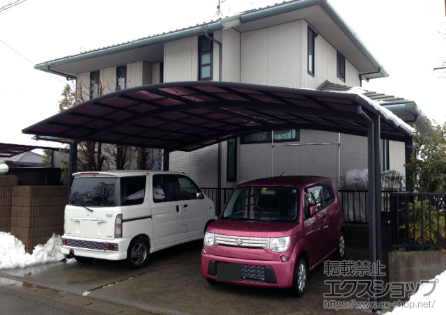 埼玉県白岡市ののカーポート レイナツインポートグラン　積雪〜20cm対応 施工例