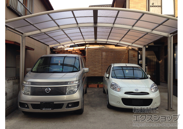 徳島県美馬市ののカーポート レイナツインポートグラン　積雪〜20cm対応 施工例