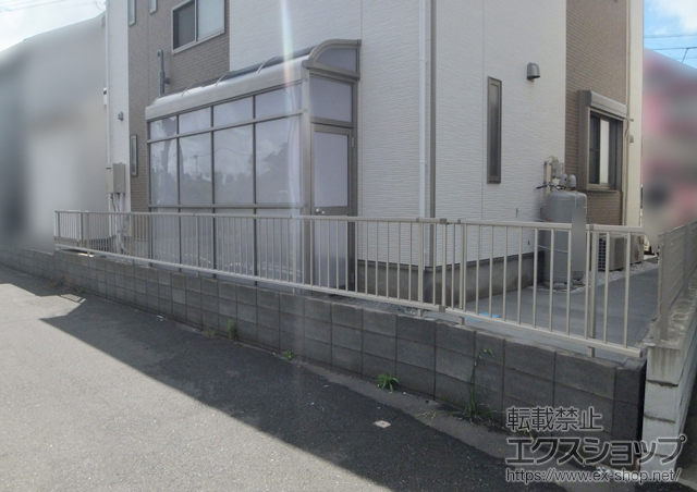 埼玉県入間市ののフェンス・柵 レスティナフェンス21型 自由柱タイプ 施工例