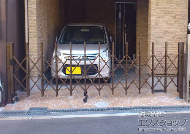 大阪府大阪市ののカーゲート トリップゲート RA型 ノンレール 片開き 35S 施工例