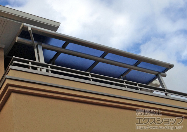 奈良県奈良市ののバルコニー・ベランダ屋根 ヴェクターテラス F型 屋根タイプ 単体 積雪〜20cm対応 施工例