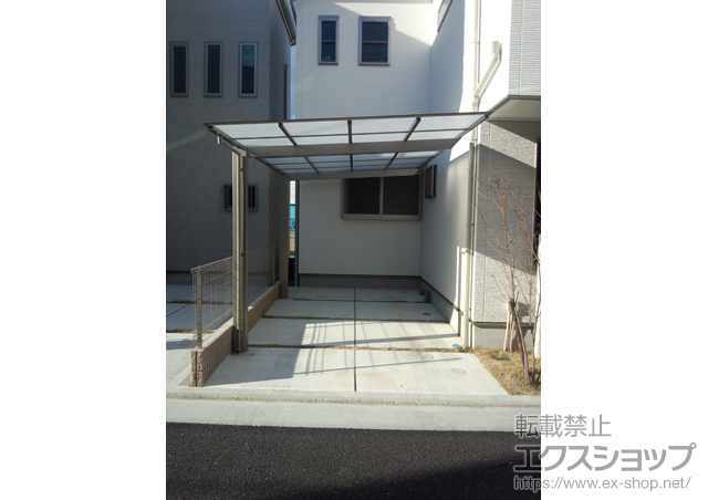 大阪府八尾市ののカーポート アーキフィット 積雪〜20cm対応 施工例