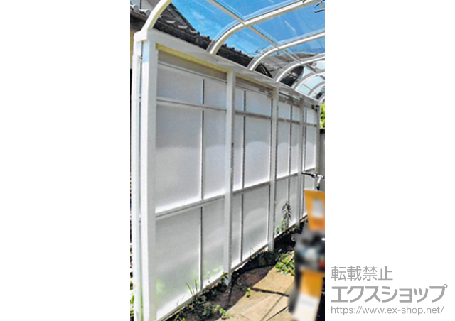 千葉県富里市ののストックヤード サンクストックヤード R型 パネルタイプ スクリーン仕様 施工例