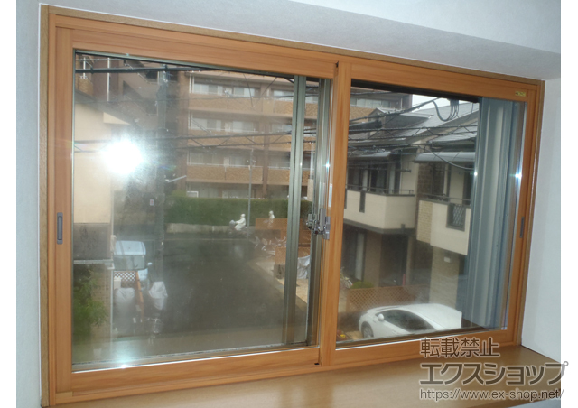 京都府長岡京市のの二重窓（内窓） インプラス ダストバリア仕様 引違い窓 2枚建 施工例