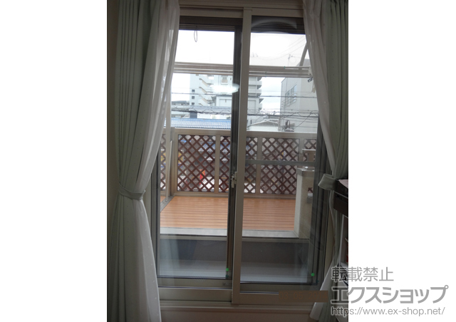 兵庫県西宮市のの二重窓（内窓） インプラス(ダストバリア) 引違い窓2枚建 施工例