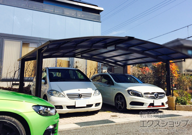 兵庫県神戸市ののカーポート プレシオスポート 積雪〜20cm対応 施工例
