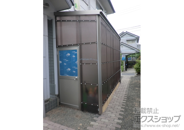 岡山県笠岡市のLIXIL リクシル（トステム）のストックヤード フリーヤード ドアタイプ 積雪〜20cm対応 施工例