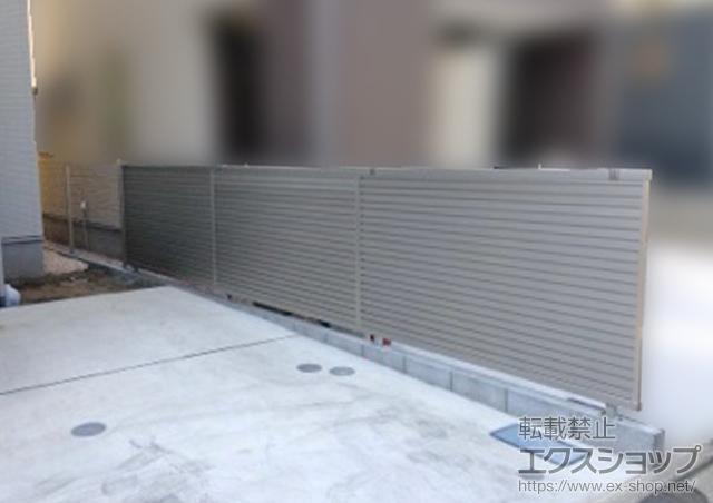 東京都足立区ののフェンス・柵 エクスラインフェンス7型 自由柱 施工例