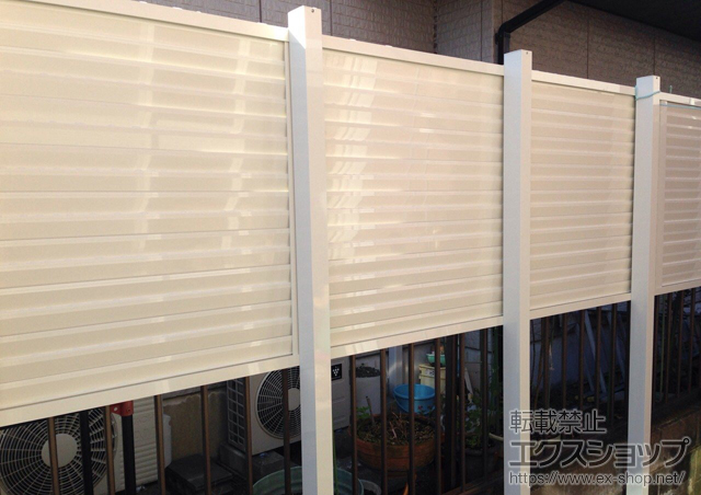 東京都町田市ののフェンス・柵 プレスタフェンス8型 多段柱仕様(1段) 施工例