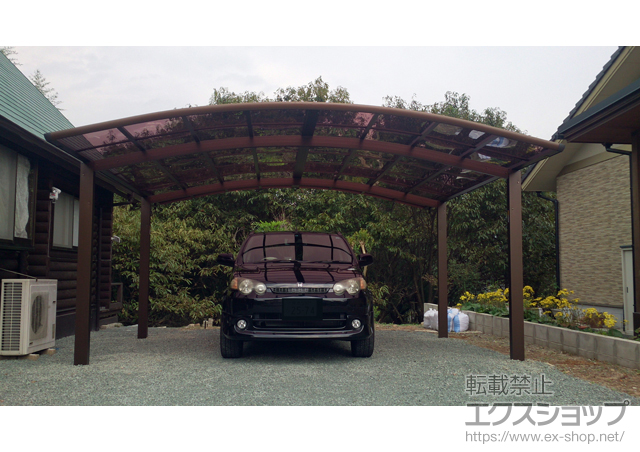 熊本県山鹿市ののカーポート レイナツインポートグラン　積雪〜20cm対応 施工例