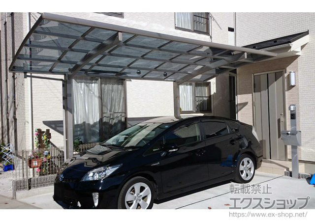 広島県広島市ののカーポート プレシオスポート 積雪〜20cm対応 施工例
