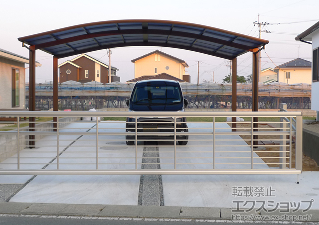 福岡県筑後市ののカーポート プレシオスポート ワイド 積雪〜20cm対応 施工例