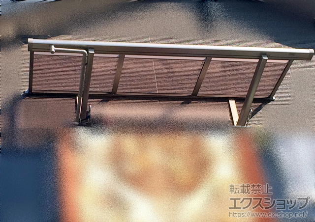 長崎県長崎市のLIXIL リクシル（トステム）のバルコニー・ベランダ屋根 ライザーテラスII R型 ルーフタイプ 単体 積雪〜20cm対応 施工例