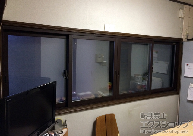 京都府京都市のの二重窓（内窓） インプラス(ダストバリア)引き違い窓4枚建て 施工例