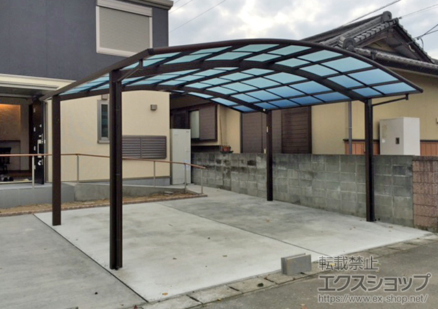 熊本県八代市ののカーポート レイナツインポートグラン　積雪〜20cm対応 施工例
