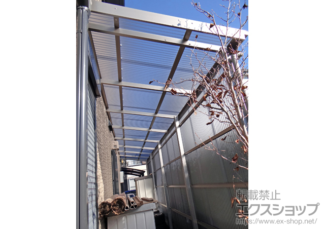 東京都日野市のLIXIL リクシル（トステム）のストックヤード フリーヤード　オープンタイプ 積雪~20cm対応 施工例