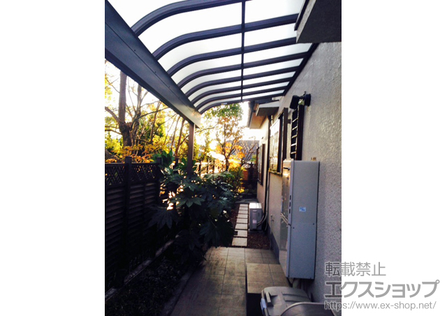 奈良県生駒市ののテラス屋根 ヴェクターテラス R型 1500 テラスタイプ 単体 積雪〜50cm対応 施工例