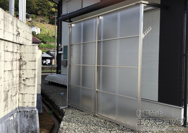 高知県高岡郡津野町ののストックヤード ストックヤードII オープンタイプ 積雪〜20cm対応 高さ9尺仕様 施工例