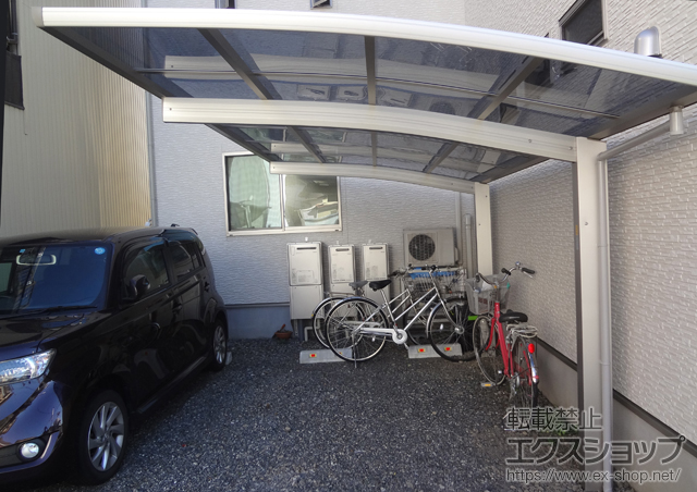 静岡県静岡市ののカーポート プレシオスポート 積雪〜20cm対応 施工例