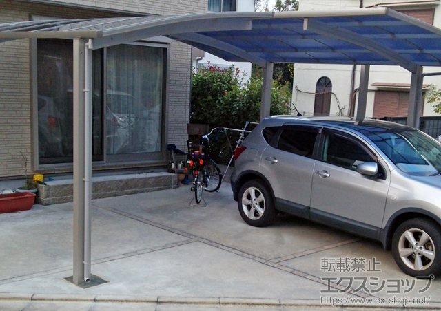 奈良県香芝市ののカーポート プレシオスポート 積雪〜20cm対応 施工例