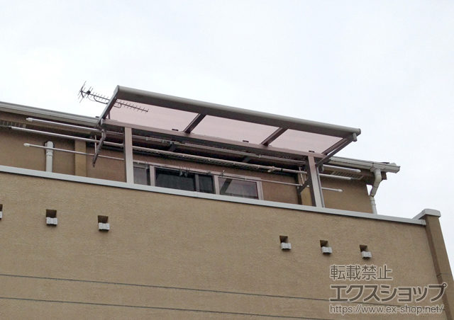 東京都西東京市のLIXIL リクシル（トステム）のバルコニー・ベランダ屋根 ライザーテラスII F型 屋根タイプ 単体 積雪〜20cm対応 施工例