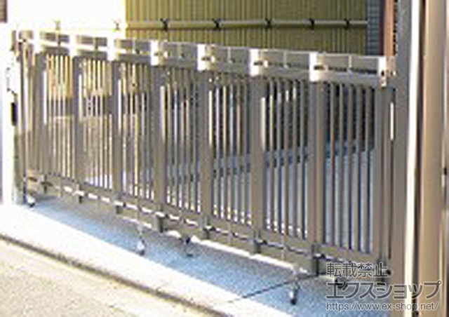 京都府京都市ののカーゲート シャレオ伸縮2型 ノンレール 片開き 350S 施工例