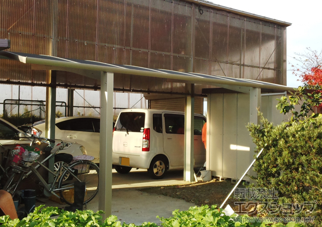 兵庫県小野市ののカーポート プレシオスポート 積雪〜20cm対応 施工例