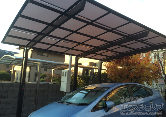 大阪府高槻市ののカーポート スマット 積雪〜20cm対応 施工例