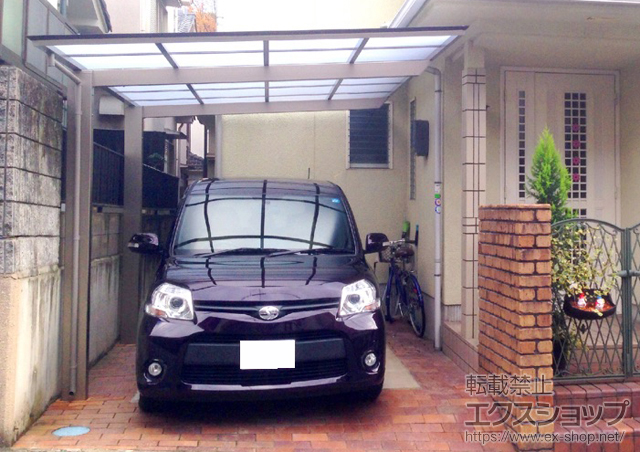 京都府城陽市ののカーポート アーキフィットプラス 積雪〜20cm対応 施工例