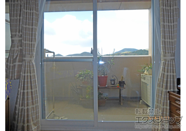 京都府京都市のの二重窓（内窓） インプラス ダストバリア仕様 引違い窓 変則2枚建て 施工例