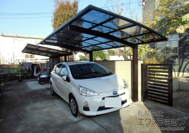 大阪府茨木市ののカーポート プレシオスポート 積雪〜20cm対応 施工例