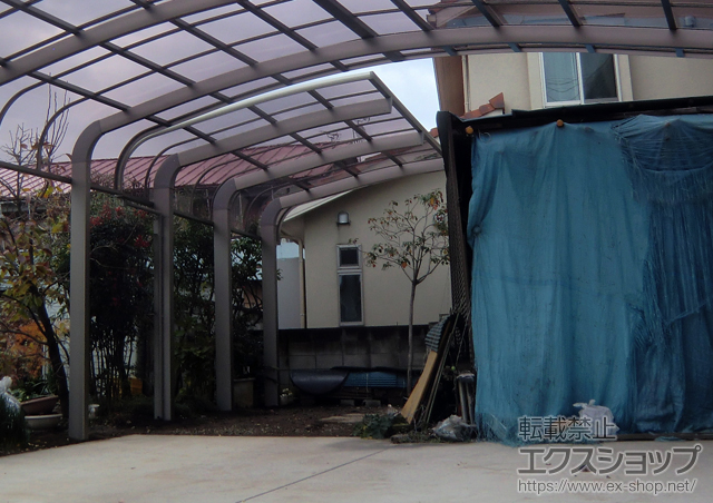 群馬県前橋市のLIXIL リクシル（トステム）のカーポート テールポートシグマIII 1500 積雪〜50cm対応 施工例