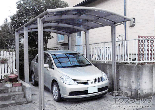 宮城県仙台市のLIXIL リクシル（トステム）のカーポート カルエードシグマIII 1500 積雪〜50cm対応 施工例