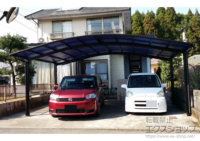 宮崎県都城市ののカーポート レイナツインポートグラン　積雪〜20cm対応 施工例