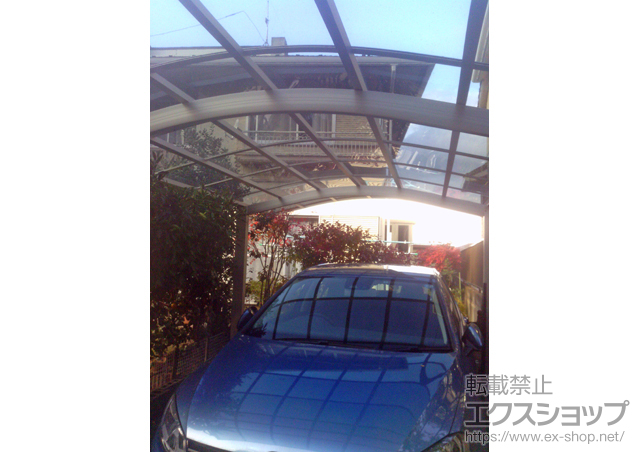 東京都町田市ののカーポート レイナワンポートグラン　積雪〜20cm対応＋レイナワンポートグラン用柱カバー(小)2枚入り 施工例