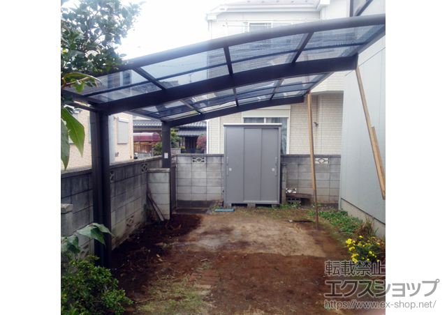 埼玉県さいたま市のLIXIL リクシル（トステム）のカーポート カーブポートシグマIII 積雪〜20cm対応 施工例