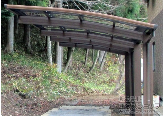 長野県上伊那郡辰野町ののカーポート プレシオスポート 縦連棟 積雪〜20cm対応 施工例