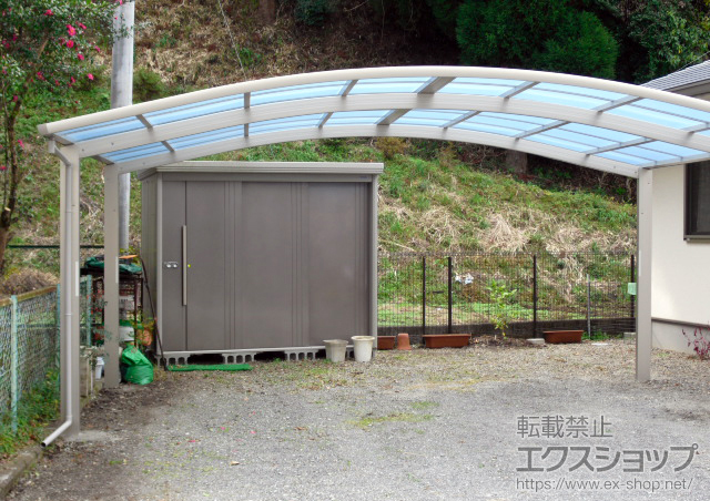 大分県竹田市ののカーポート レイナツインポートグラン 積雪〜20cm対応 施工例