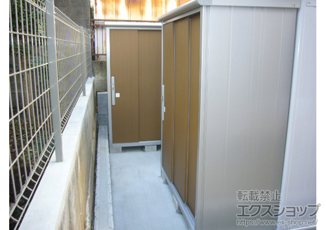 東京都八王子市のの物置・屋外倉庫 エスモ 一般型(ESD-1309AGL) 施工例