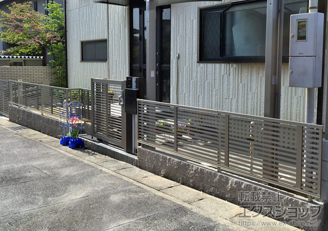 愛知県大府市ののフェンス・柵 プレスタフェンス3型 フリーポールタイプ 施工例