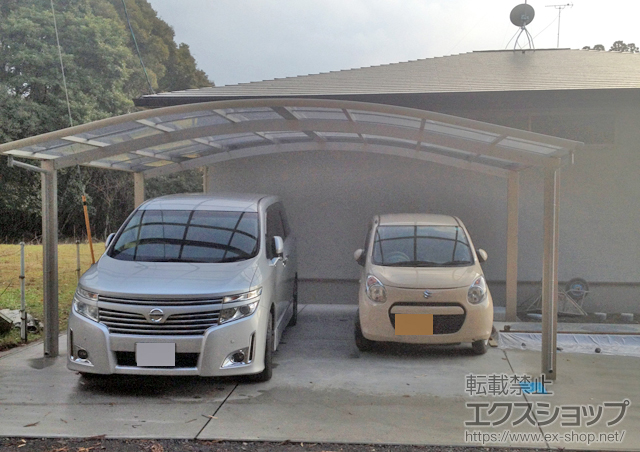 鹿児島県薩摩川内市ののカーポート レイナツインポートグラン　積雪〜20cm対応 施工例