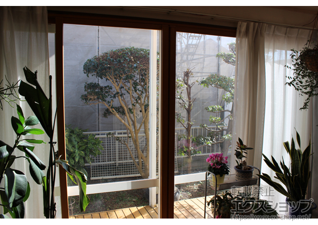 長崎県大村市のの二重窓（内窓） インプラス ダストバリア仕様 引違い窓 4枚建 施工例