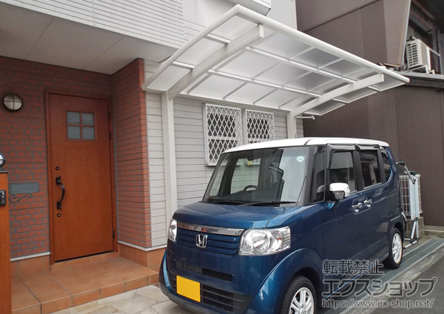 大阪府茨木市ののサイクルポート・駐輪場 レイナポートグランミニZ 積雪〜20cm対応 施工例