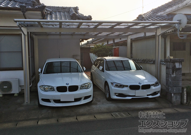 宮崎県都城市ののカーポート エフルージュ ツイン 積雪〜20cm対応 施工例