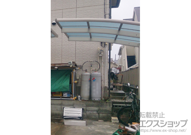 埼玉県比企郡滑川町ののサイクルポート・駐輪場 レイナポートグランミニ 積雪〜20cm対応 施工例