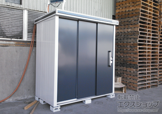 大阪府泉大津市のの物置・屋外倉庫 エルモ 一般型(LMD-2211H) 施工例