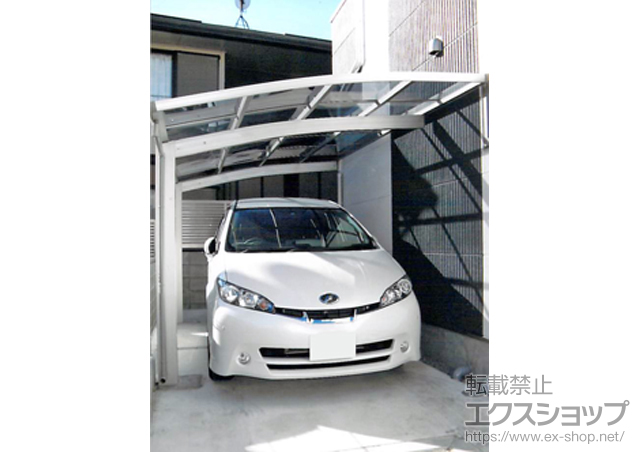 神奈川県小田原市ののカーポート プレシオスポート 積雪〜20cm対応 施工例