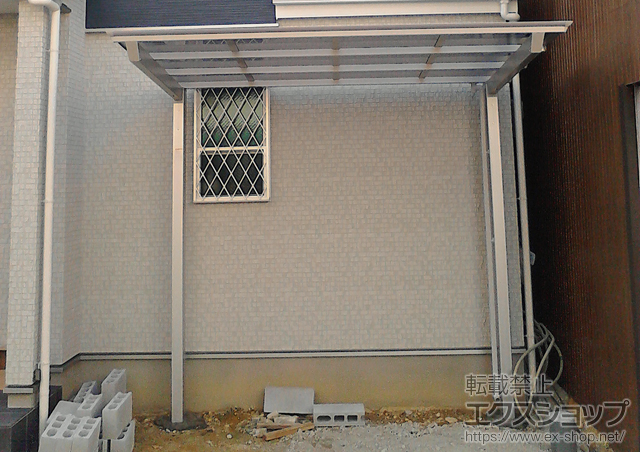 大阪府松原市ののサイクルポート・駐輪場 アーキフィット ミニ 積雪〜20cm対応 施工例